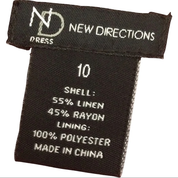 New Direction Dress Linen Blend Pleated Pintuck Tie Waist Dress - Picture 15 of 15